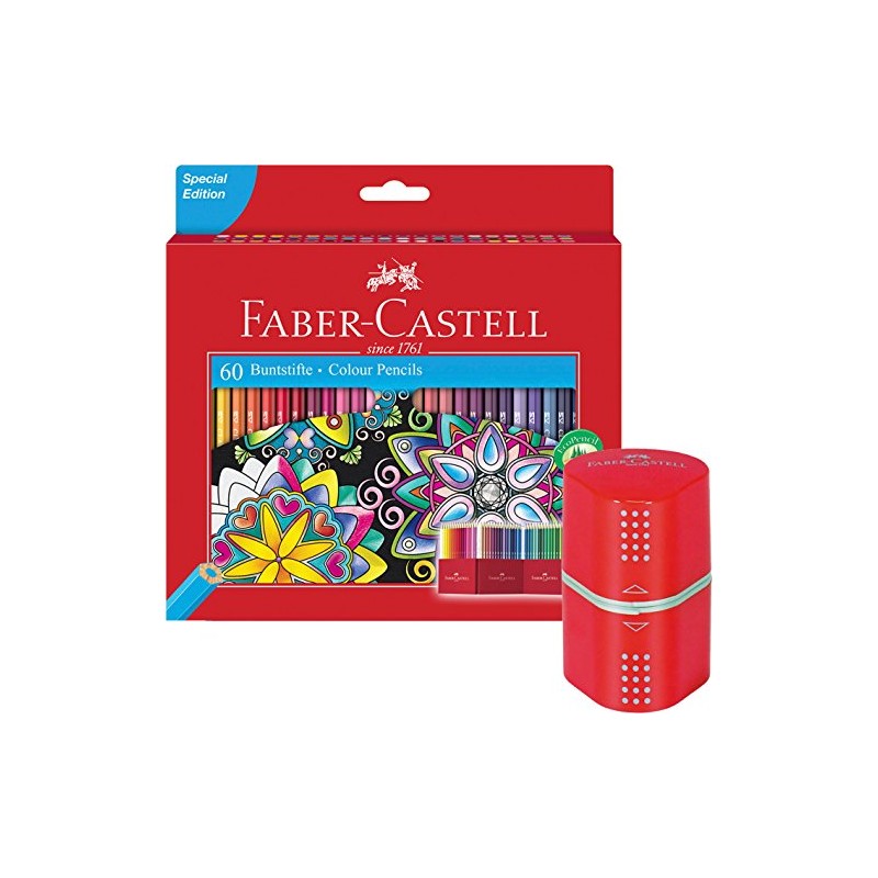 Faber Castell Castle coloured pencils, 60 piece cardboard box