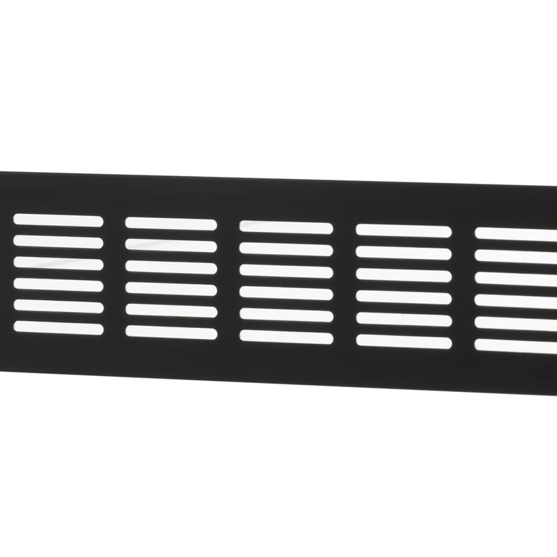 60x300mm Air Vent Cover - Aluminium Ventilation Grille - Black