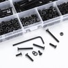 1120 Piece M3 Screws Set, Countersunk Screws Nuts Set, Threaded