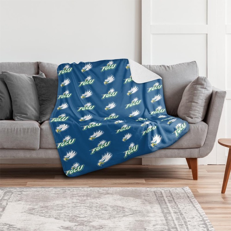 Florida Gulf Coast University Blanket, 50"x60" Logo Pattern, Silky Touch