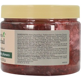 Secreto Herbal Gel Fijador para el Cabello con Cola de Caballo y Romero 350 Gr