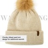 Comhats Womens Winter Hats Wool Ladies Bobble Hats Cashmere Beanie