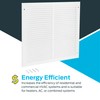 EZ-FLO 61627 Return Air Grille, white