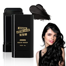 BSOON Peine Tinte Pelo, Tinte de Cabello, Peine Coloración Pelo Portátil, Cubrir Canas, Prolonga Intensidad del Color, Aporta Hidratación, Brillo y Sedosidad (Negro, 20ml)