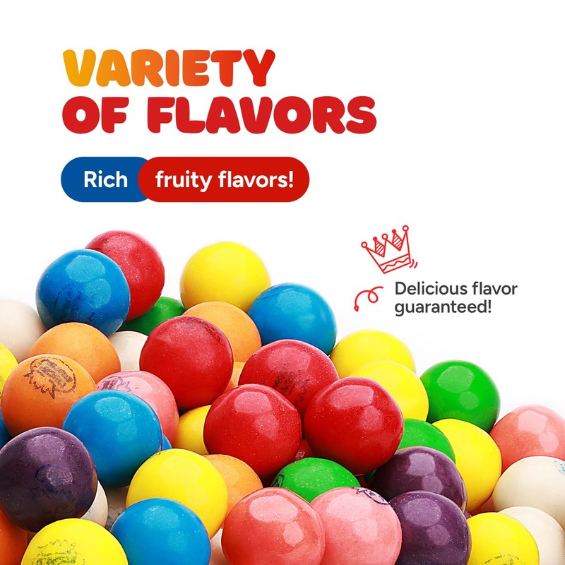 Mini Gumballs 0.5 inch 13mm - Gum Balls for Gumball