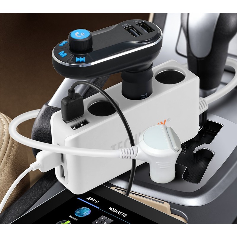 Technaxx Car Charger Mount Holder TE11 with 4 Port USB