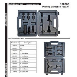 New General Pump Packing Extraction Tool Kit 100783 Fits TSS1511 TS2021 EZ4040