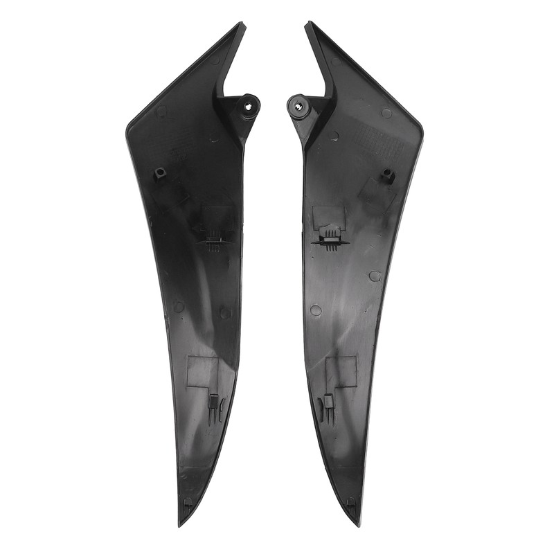 Pair Motorcycle Fuel Tank Side Panel Cover Black Protection Replacement