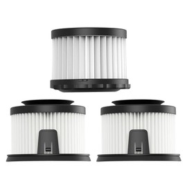 3 Pcs Post-filter HEPA Compatible with Airpher K25 Cordless Stick Vacuum Cleaners Series，Air Inlet Filter Hepa x2， Air Outlet Filter Hepa x1