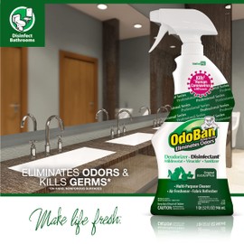 OdoBan Professional Disinfectant and Odor Eliminator Ready-to-Use Spray, 6-Pack, 32 Ounces Each, Original Eucalyptus Scent