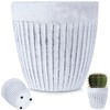 Vilde Ceramic Flower Pot Planter 11.5 cm White