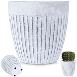 Vilde Ceramic Flower Pot Planter 11.5 cm White