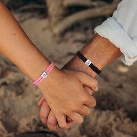 Matching Couples Rope Bracelet - Adjustable Her King and His Queen Braided Bracelet, Friendship Sun Moon Bracelet for Sister BF GF, Pinky Promise Couple Bracelets Gifts