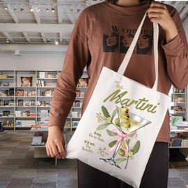 JNIAP Dirty Martini Gift The Martini Tote Bag Drink Themed Gift Cocktail Lover Gift (The Martini Tote Bag)