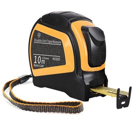 Kimlonton Convex 3.9 x 1.0 inches (10 m) x 25 mm Pull Out, Auto Stop Function, Automatic Winding Measure, Measuring Distance, Indoor Measurements at Home, Construction, Civil Engineering Sites,