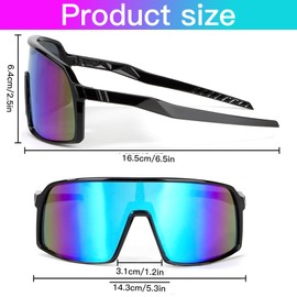 iwobi Sports Sunglasses,Men's UV400 Protection Polarized Cycling Sunglasses,Retro Sun Glasses for Outdoor Cycling Running Driving Fishing Golf