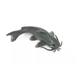 Deshen Du Catfish, Fish Toy, Bullhead, Model, Figure, Rubber Reproduction, Hand Painted 6"