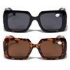 V.W.E. 2 Pairs Oversized Bold Women Bifocal Reading Sunglasses Lion