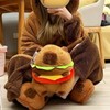RichRabbit Hamburger Capybara Plush Capibara Stuffed Animal Plushies Toys Hugging