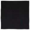 Black Solid Bandana - Single Piece 22x22