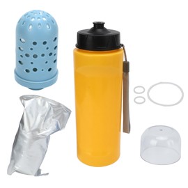 Filtered Water Bottle Outdoor Portable Water Bottle with Filter for Travel Hiking Backpacking Camping 750ml Yellow