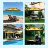 Outdoor Patio Umbrella, Easy to Push up for Baby &