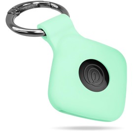 Geiomoo Silicone Case for Tile Mate 2024, 2022, 2020 Tracker, Soft Flexible Scratch Resistant Protective Cover with Carabiner (Teal)