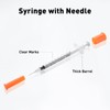 Gesanghua U-100 0.5cc/ml 30 Gauge 5/16" Syringe, Individually Packed 100