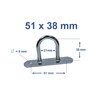 EnB, Clamp Clamp, Various Sizes, Extremely Resistant for Tarpaulin Attachment