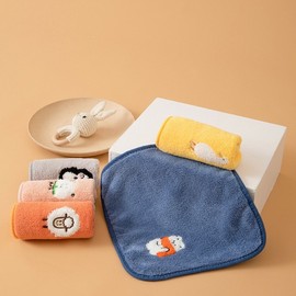 Hand Towel Hand Towel Colorful Square Microfiber Hand Towel 1P ELT-002 Orange/ONE 4ea