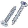 SKIR'CO (Pack of 10) Galvanised Steel Wood Screws 4.0 x