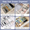 HOTUT Drawer Dividers Adjustable Drawer Storage Organizer, 16 PCS Grid