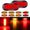 Nilight LED Trailer Light Kit 6 Inch Oval Stop Turn