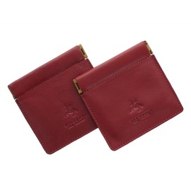 Pack of 2 Visconti Leather Snap Top Purses CP7 Red