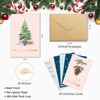 Spercy 24 Gold Foiled Christmas Cards With Envelopes, 6 Assorted