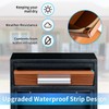 xhlokk Combination Lock Mailbox, Wood Vintage Metal Mailboxes for Outside,