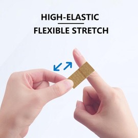 300 Pcs Small Bandages for Face, Mini Bandages Fabric Adhesive Nose Bandages Flexible Breathable Bandages for Small Wound (3/8” x 1.5”)