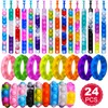 Ainiv Pop Bracelet, 24 Pieces Pop Push It, Pop Bubble