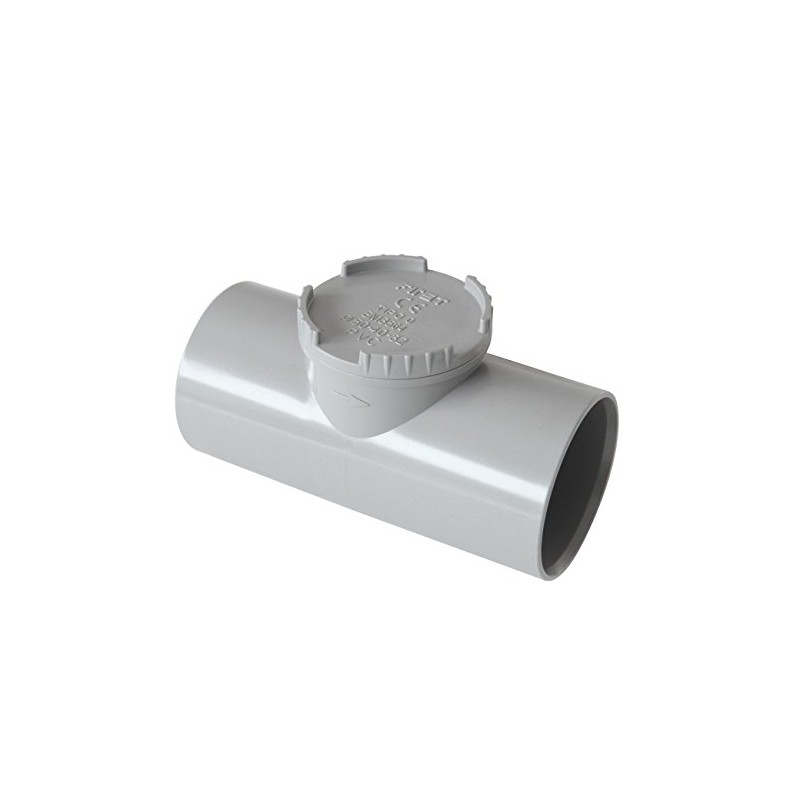 First Plast nrc50g Backflow Valve PVC to Gluing, Grey, Diameter