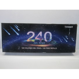 Tanmit 240 Gel Pens Set 120 Colored Gel Pen + 120 Refills (Brand New)