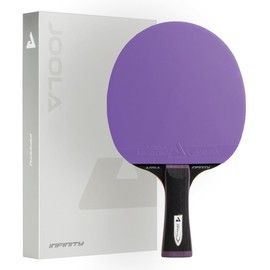 JOOLA Table Tennis Bat White Infinity Carbon - Professional Bat with Micron+ Pads