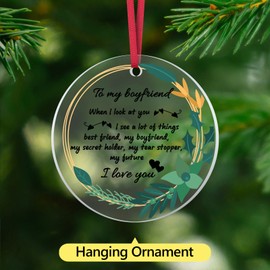 Gift for Boyfriend Christmas Ornament Romantic Gifts for Him Christmas for Boyfriend Gift for Him Boyfriend Birthday Gift Ideas Hanging Keepsake Gifts for Boyfriend Romantic Gifts for Boyfriend