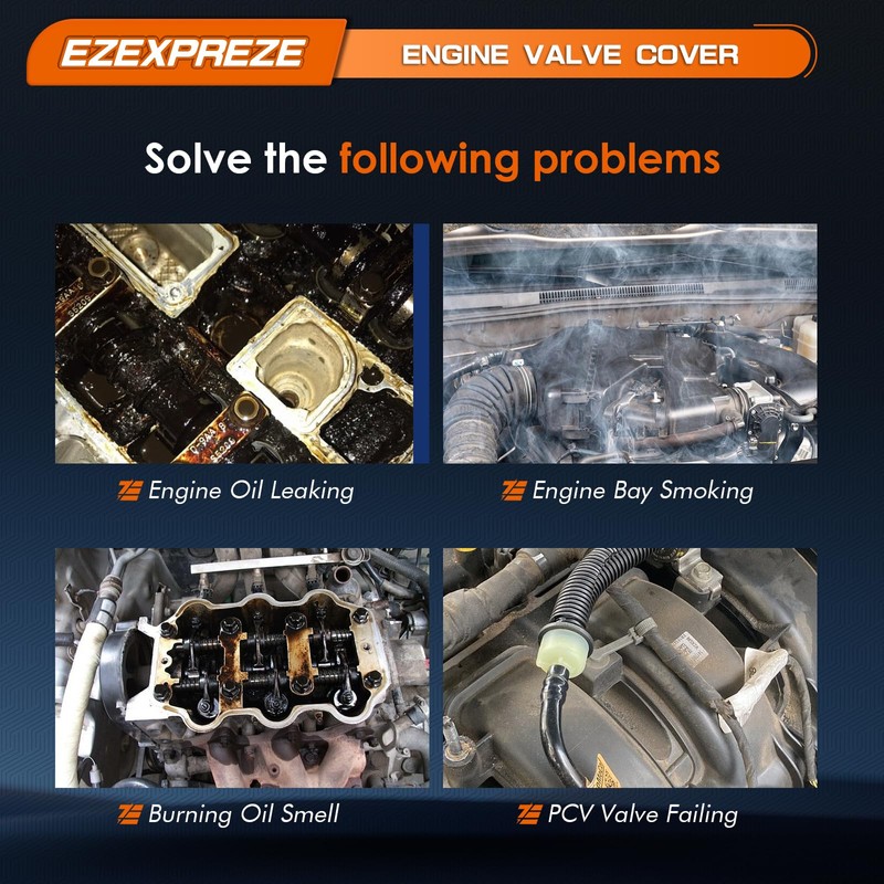 Ezexpreze Pair Engine Valve Covers Compatible with 2005-2019 Nissan Frontier