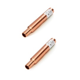 2-Pack EFIELD MH-260 1/2-Inch Straight Male Sweat Copper Water Hammer Arrestor For Potable Water, Plumbing Application