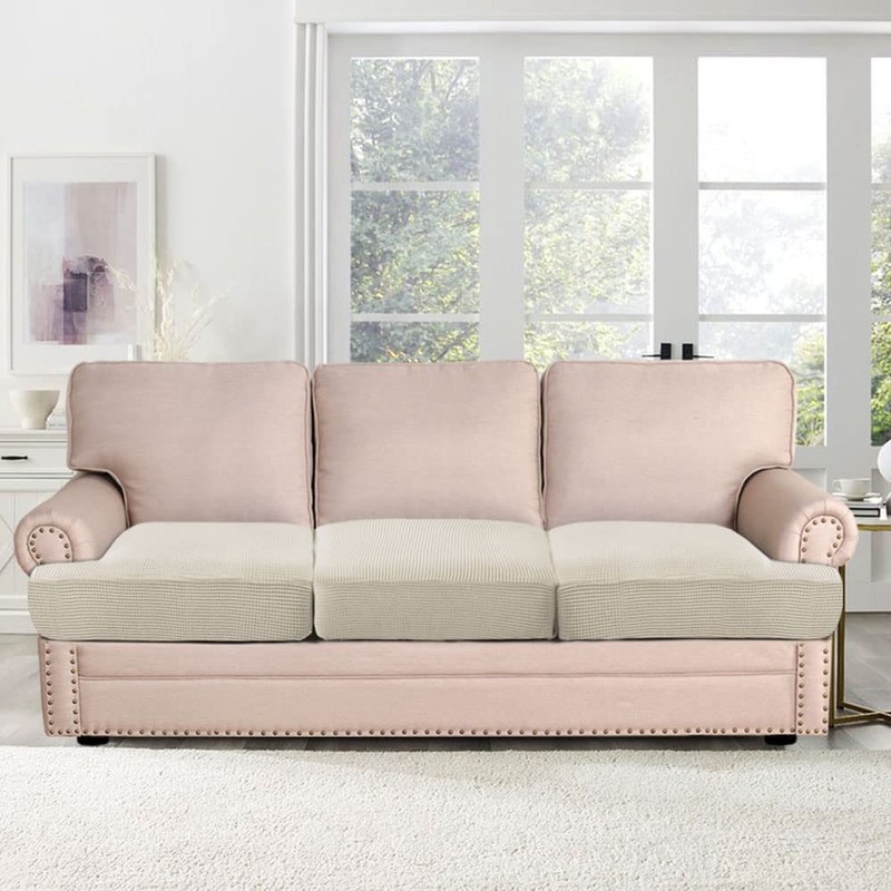 H.VERSAILTEX Stretch 3 Piece T Cushion Sofa Slipcovers Individually Sofa