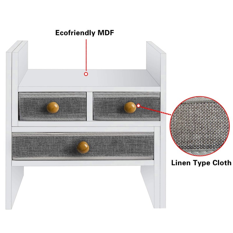 X-cosrack Adjustable Desk Shelves for Storage, Desktop Bookshelf with 3