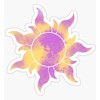 Tangled Sun Cloud Pattern/Watercolor Sticker - Auto, Wall, Laptop, Cell, Truck Sticker for Windows, Cars, Trucks