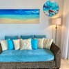 Yoiolclc Outdoor Clock Waterproof Ocean Nautical Wall Clocks for Patio