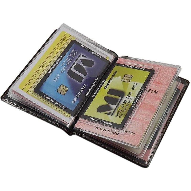 myledershop Elegant ID Card Holder / ID Card Holder with