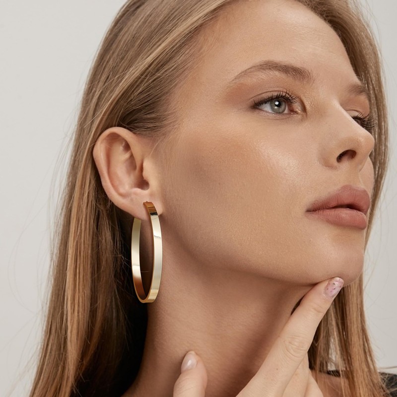 KRFY Hoop Earrings For Women 925 Sterling Silver Post Hypoallergenic